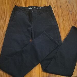 Black straight leg smart pants